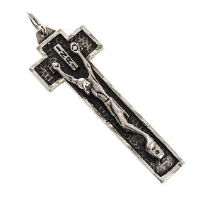 Pendant crucifix in sterling silver 4cm