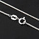 Venetian chain in rhodium-plated sterling silver 60cm s2