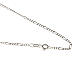 Figaro chain necklace in sterling silver 50cm s1