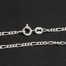 Cadena figaro de plata 925, 50cm