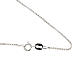 Venetian chain in rhodium-plated sterling silver 40cm s1