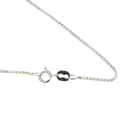 Venetian chain in rhodium-plated sterling silver 40cm 1