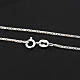Venetian chain in rhodium-plated sterling silver 40cm s2