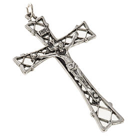 Pendant crucifix, perforated, sterling silver, 5,5cm