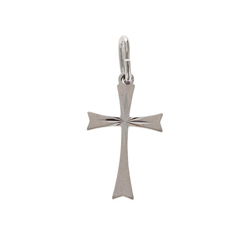 Cruz de plata 925 satinado de 2cm de alto 1