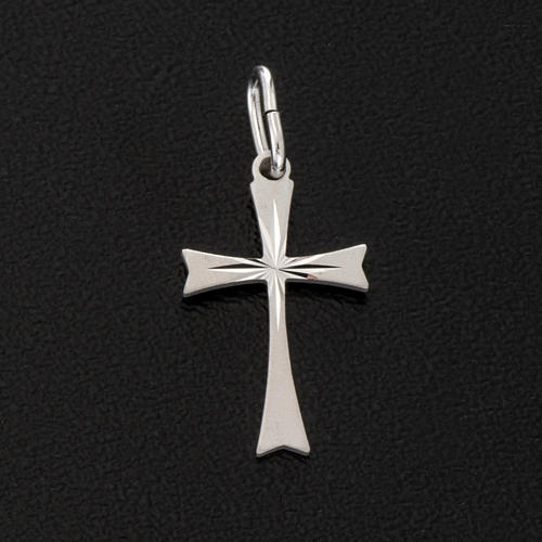 Cruz de plata 925 satinado de 2cm de alto 2