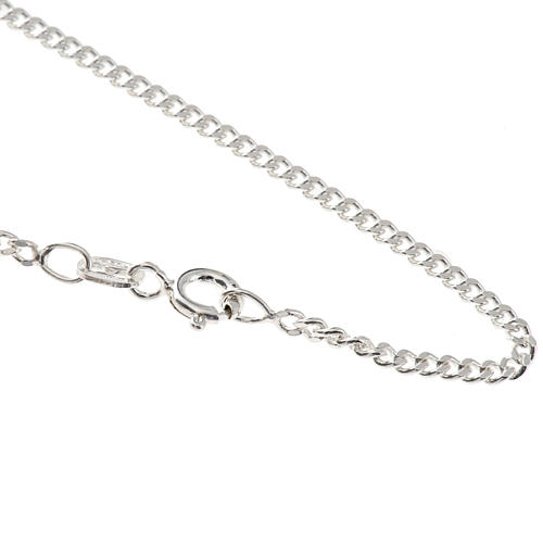 Grumetta chain in sterling silver 50cm 1