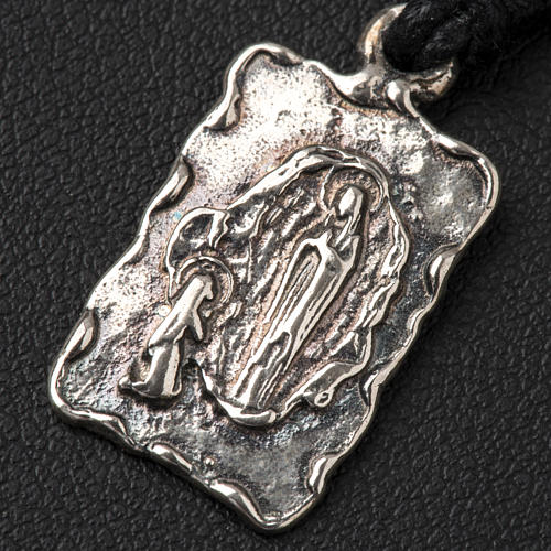 Medal of Our Lady of Lourdes in 800 silver 2