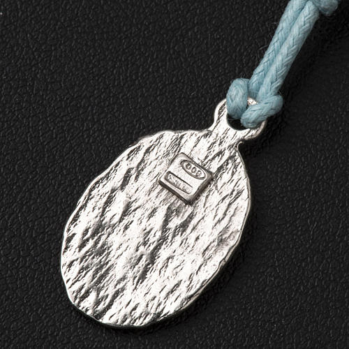 Our Lady of Lourdes silver medal, two colors finishing 3
