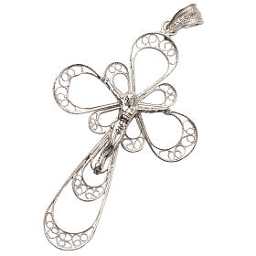 Kreuz in Filigran Silber mit Christus-Körper