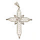 Pointed cross pendant in silver 800 filigree s4