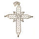 Pointed cross pendant in silver 800 filigree s2