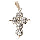 Kreuz mit Perlen aus Kristall strass 2,5x1,5 cm s1