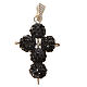 Kreuz mit Perlen strass schwarz 2,5x1,5 cm s3