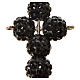 Kreuz mit Perlen strass schwarz 2,5x1,5 cm s4