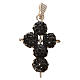 Kreuz mit Perlen strass schwarz 2,5x1,5 cm s1