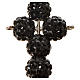 Kreuz mit Perlen strass schwarz 2,5x1,5 cm s2