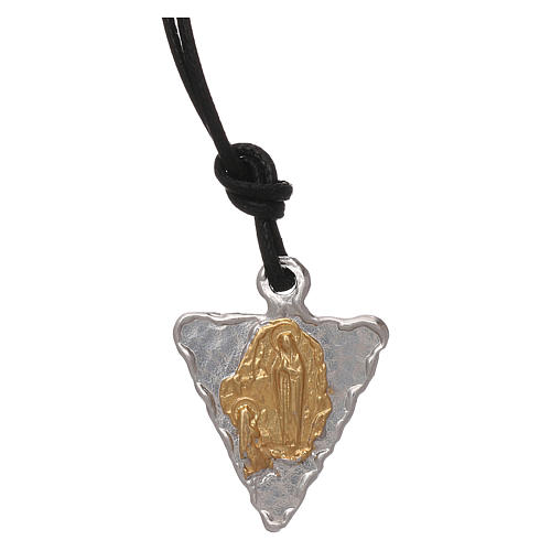 Medal Our Lady of Lourdes, triangular shaped 1