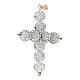 Cross with White strass pearls, 5 x 4 cm s2
