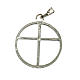 Sun cross pendant in silver 925 s1