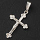 Trefoil cross crucifix in silver 925 s2