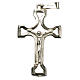 Pendant crucifix in silver, perforated s1