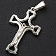 Pendant crucifix in silver, perforated s2