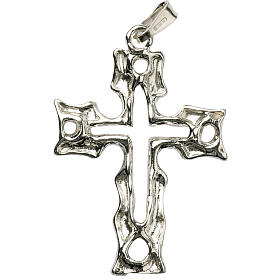 Croix percée en argent 925