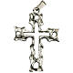 Pendant cross in silver, perforated s1