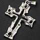 Pendant cross in silver, perforated s2