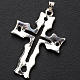 Pendant cross in silver, perforated s3