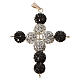 Kreuz mit strass Perlen 5x4 cm s4