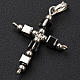 Croix pendentif hématite grains cubiques s2