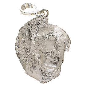 Pendant in 925 silver with putto face