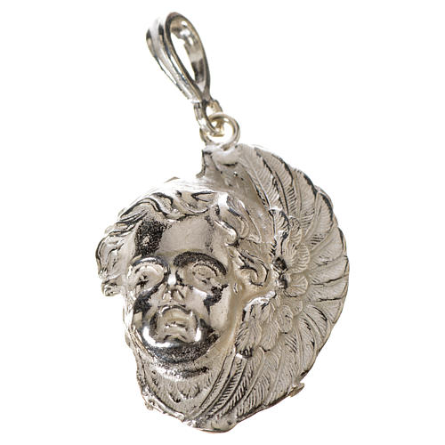 Pendant in 925 silver with putto face 4