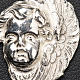 Pendant in 925 silver with putto face s3