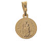 Scapular Medal in gold-plated silver diam 1 cm s2
