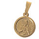 Scapular Medal in gold-plated silver diam 1 cm s1
