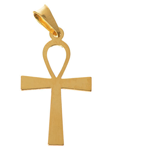 Croix de la Vie argent 925 dorée 4