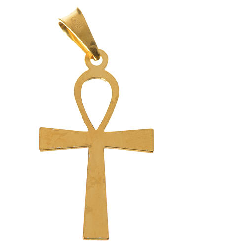 Pendant Key of life in gold-plated silver 5