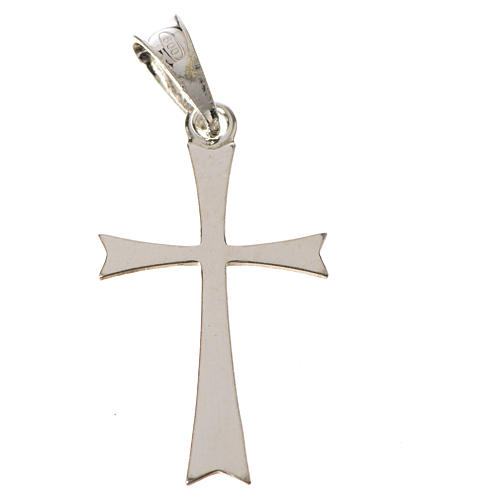 Pendant cross in 925 silver, pointed 3