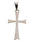 Pendant cross in 925 silver, pointed s2