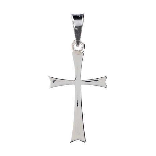 Pendant cross in 925 silver, pointed 2