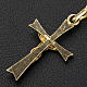 Pendant crucifix in gold-plated silver, pointed s3