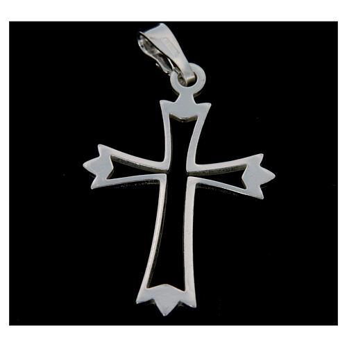 Kreuz Silber 925 mit drei Spitzen 2