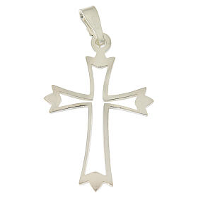 Pendant cross in 925 silver, outline