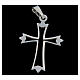 Pendant cross in 925 silver, outline s2