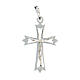 Pendant crucifix in 925 silver, outline s3