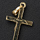 Pingente crucifixo 3x2 cm prata dourada s3