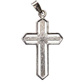 Pendant cross in 925 silver worked in the central part